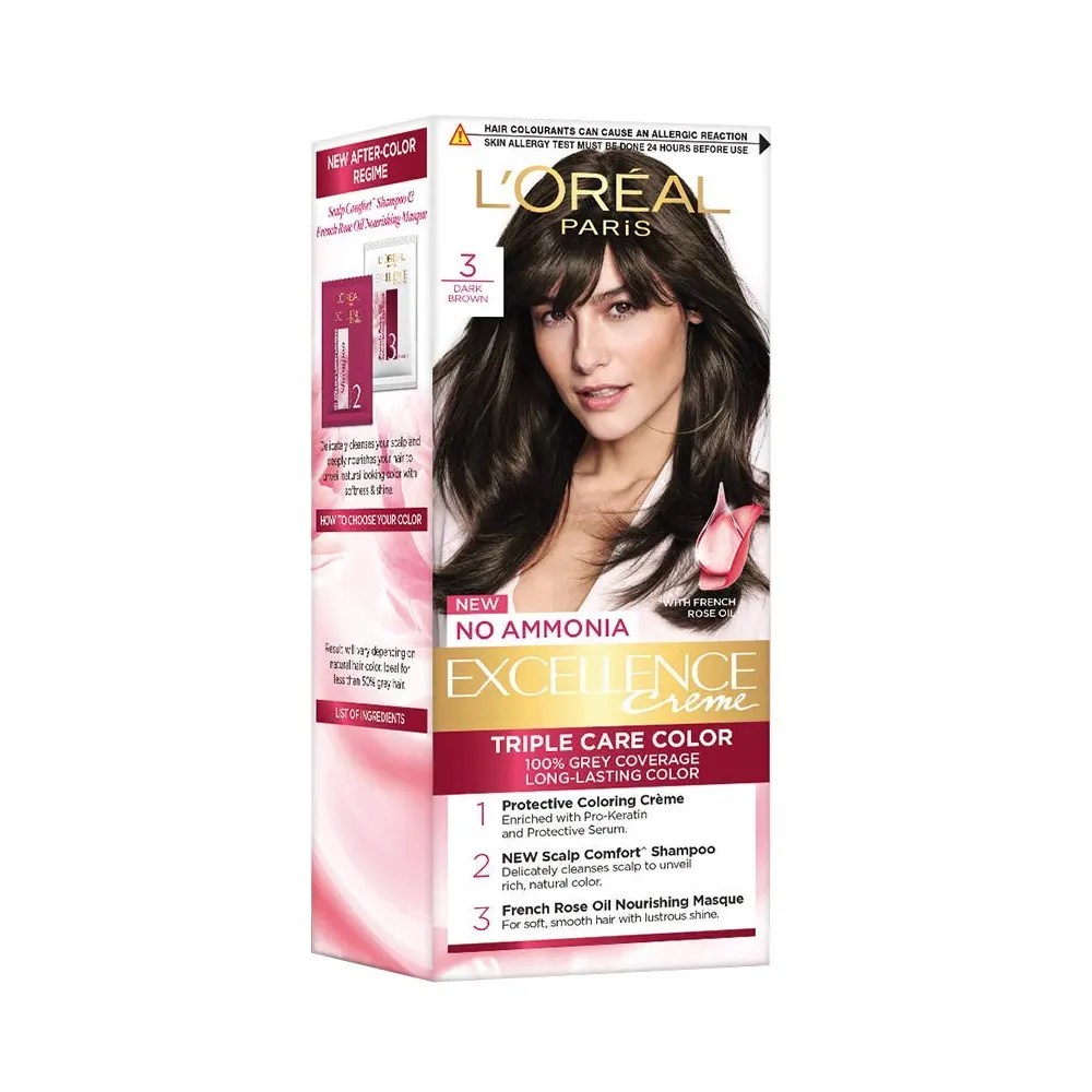 LOREAL HAIR COLOUR NATURAL DARKEST BROWN 24ML+26G