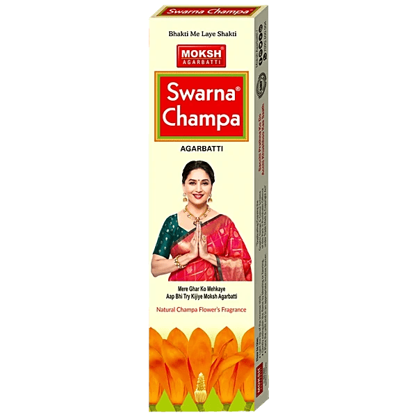 MOKSH AGARABATTI SWARNA CHAMPA 120GM