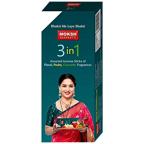 MOKSH AGARBATHI 3 IN 1 100gm