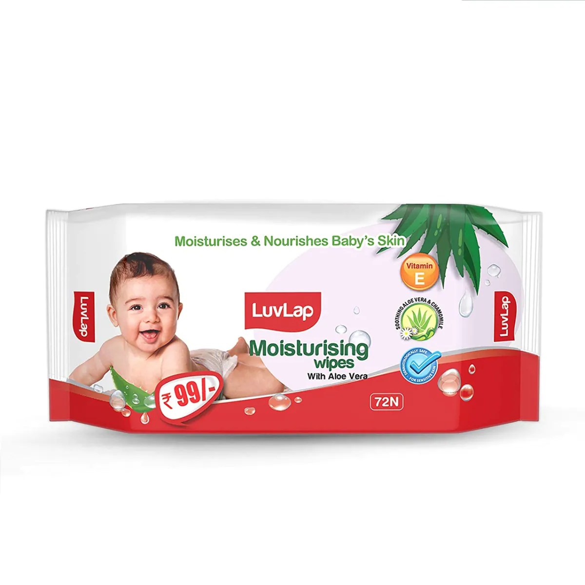 LUVLAP SENSITIVE WIPES 72 N