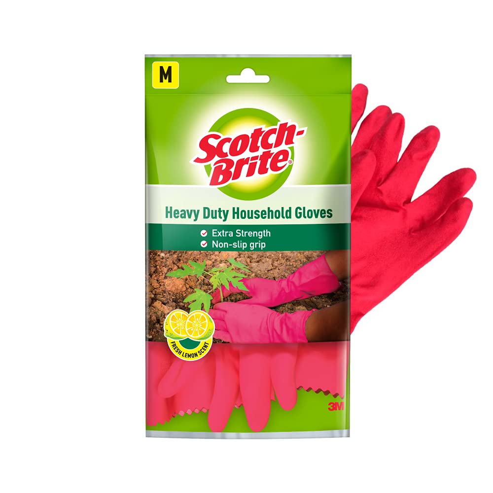 SCOTCH BRITE KITCHEN GLOVES FRESH LEMON SMALL