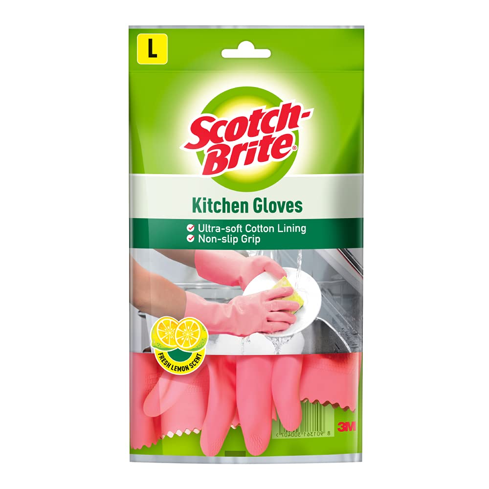 SCOTCH BRITE KITCHEN GLOVES LARGE