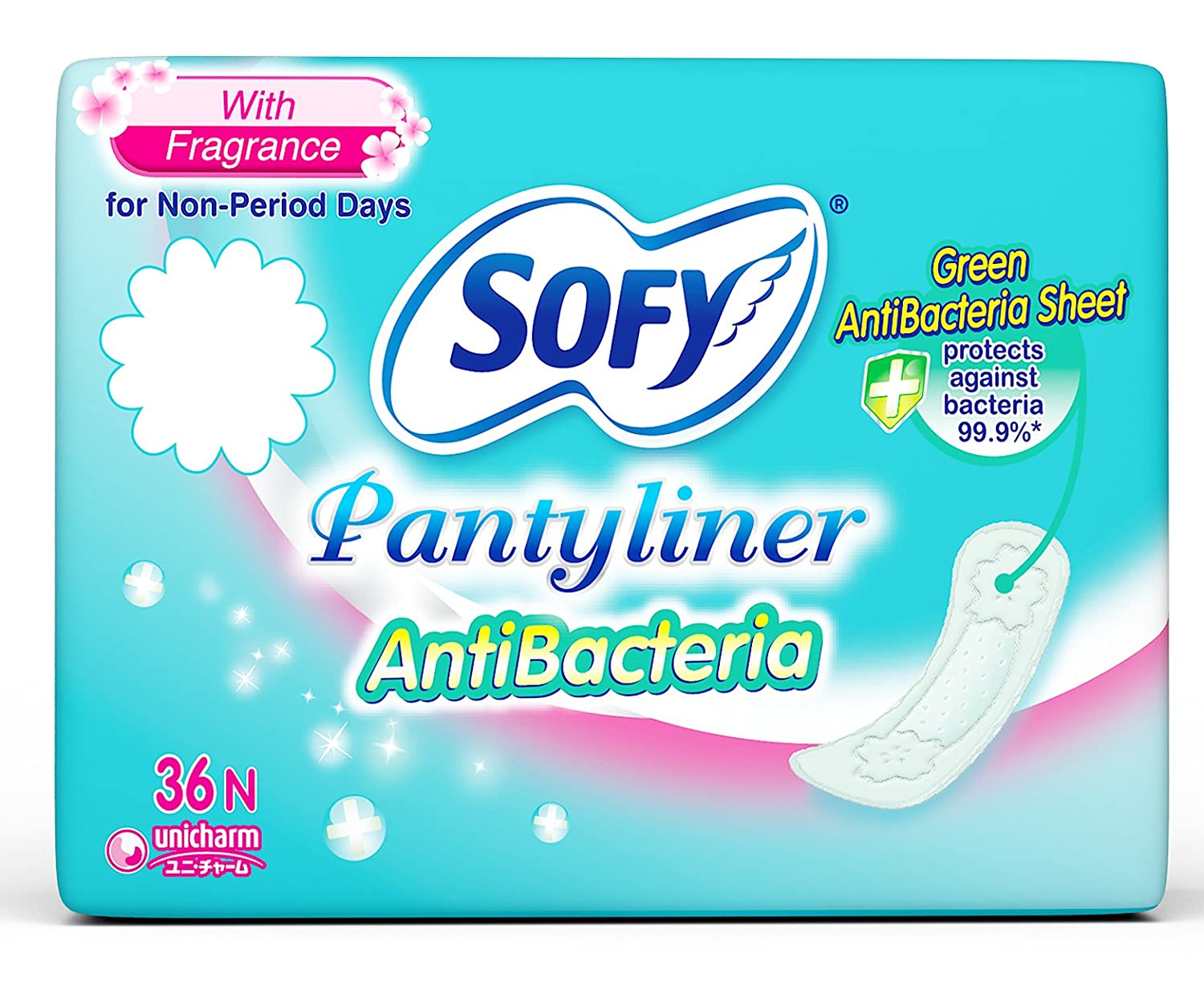 SOFY PANTYLINER ANTIBACTERIA 36N