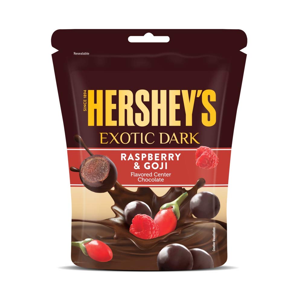 HERSHEYS EXOTIC DARK RASPBERRY AND GOJI 100GM