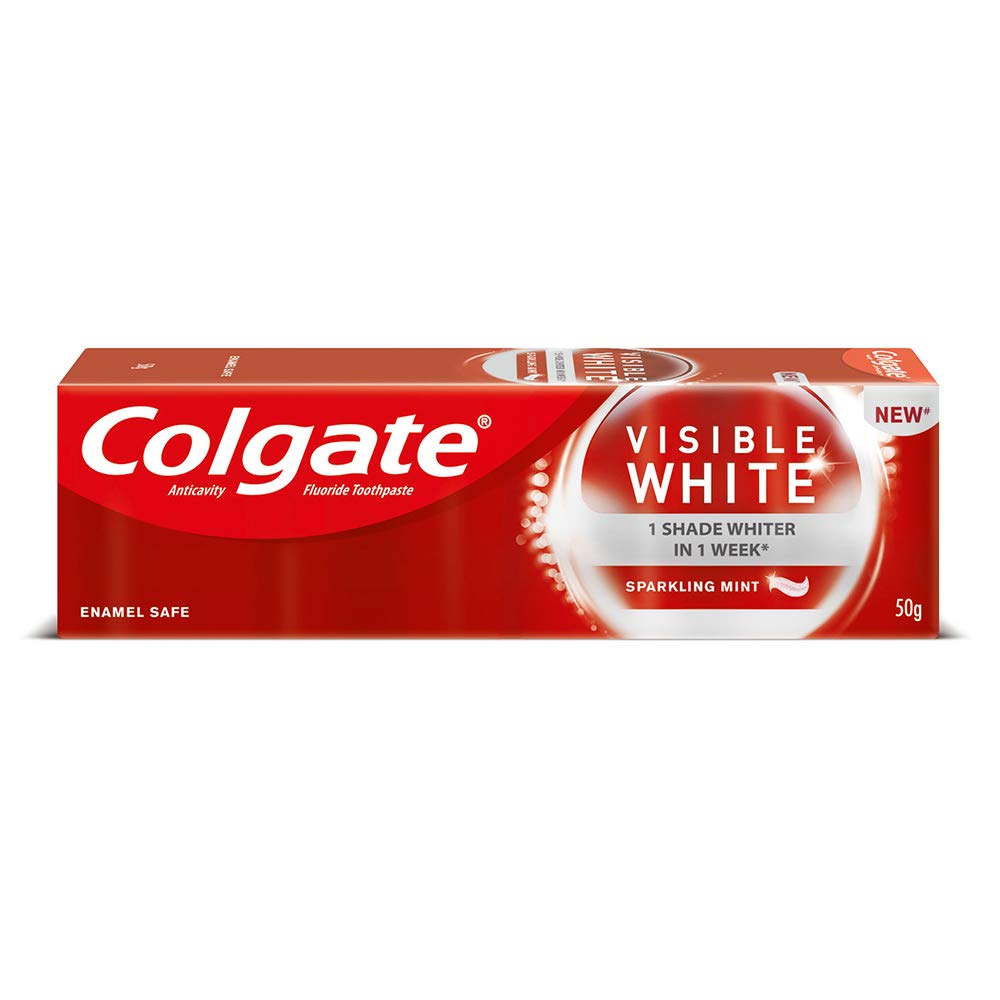 COLGATE TOOTHPASTE VISIBLE WHITE 50G