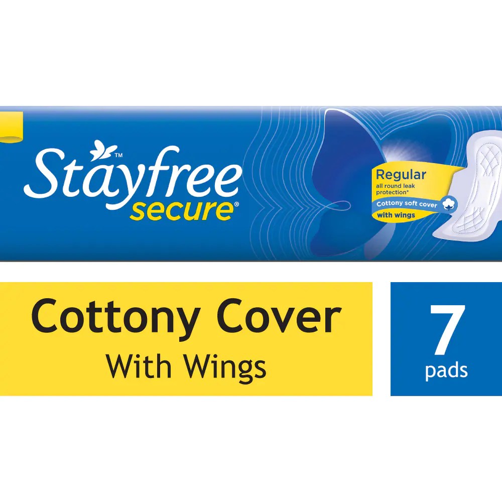 STAYFREE SECURE COTTONY WITH WINGS 7N