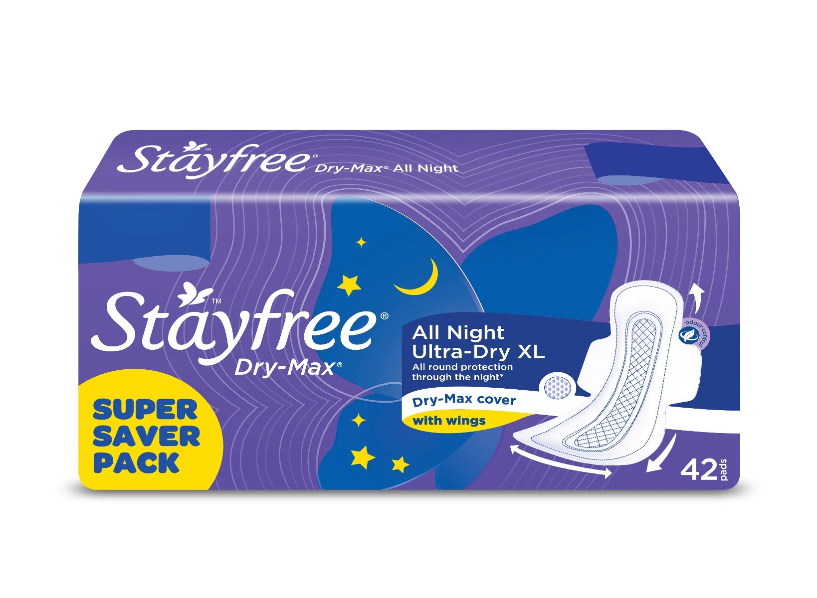 STAYFREE ALLNIGHT ULTRADRY XL 42PADS