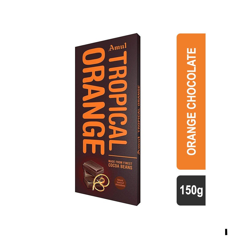AMUL CHOCOLATE TROPICAL ORANGE 150G