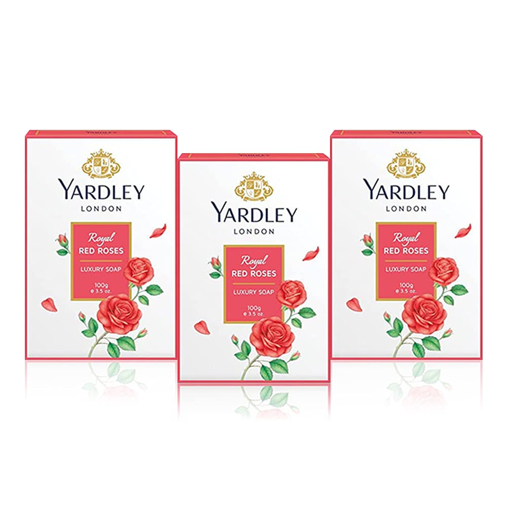 YARDLEY LUXURY SOAP RED ROSES 3+1 100G