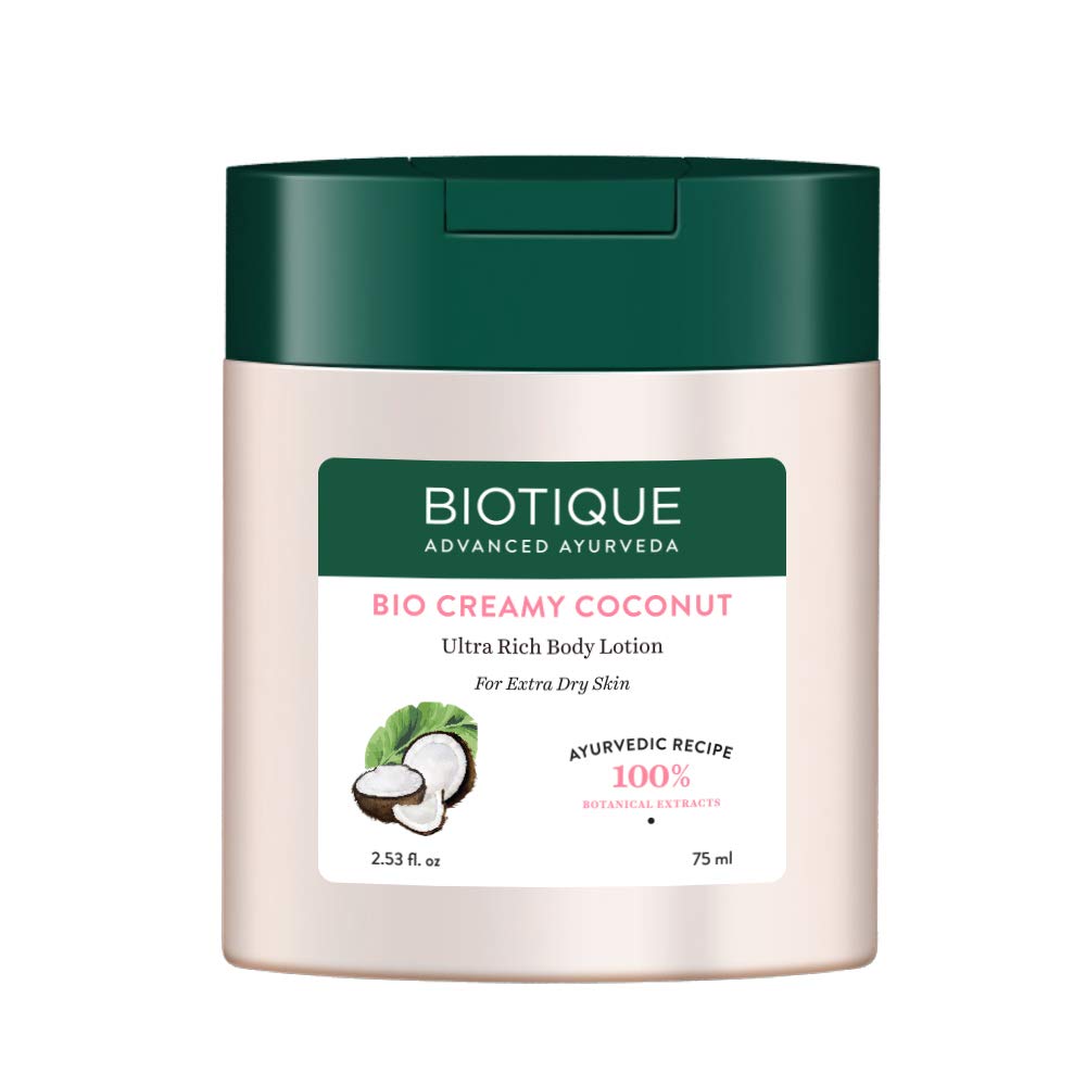 BIOTIQUE BODY LOTION CREAMY COCONUT 75ML
