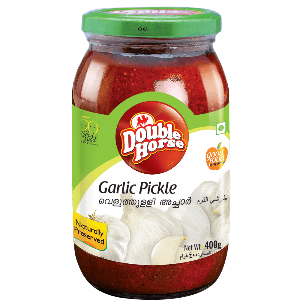 DOUBLE HORSE PICKLE GARLIC 400GM
