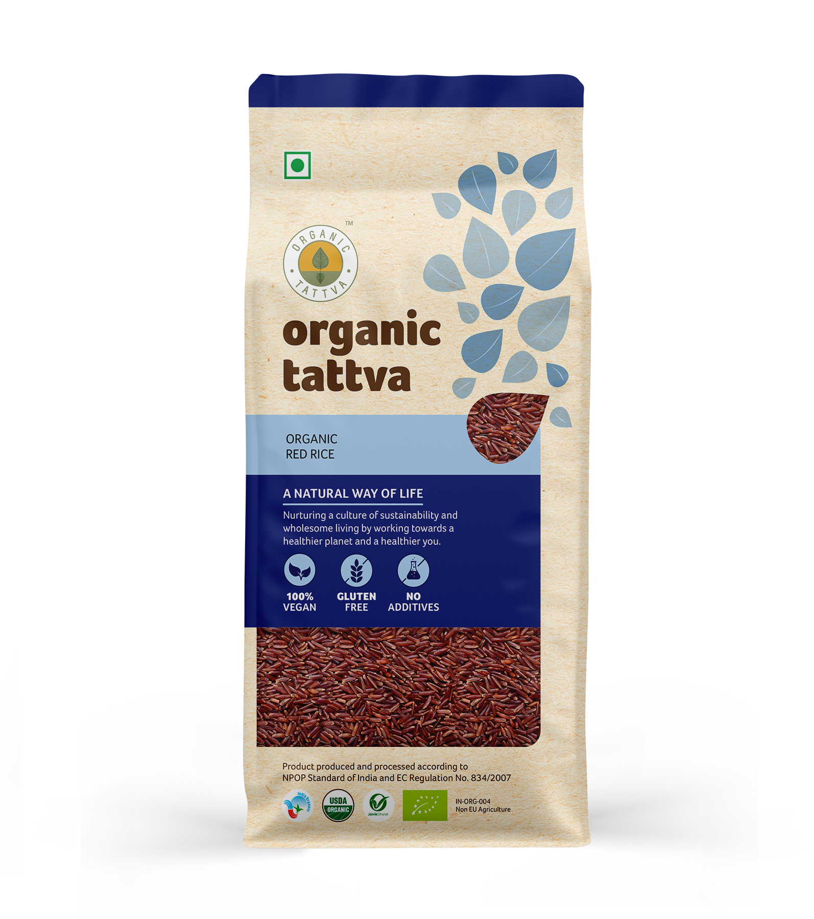 ORGANIC TATTVA RED RICE 1KG