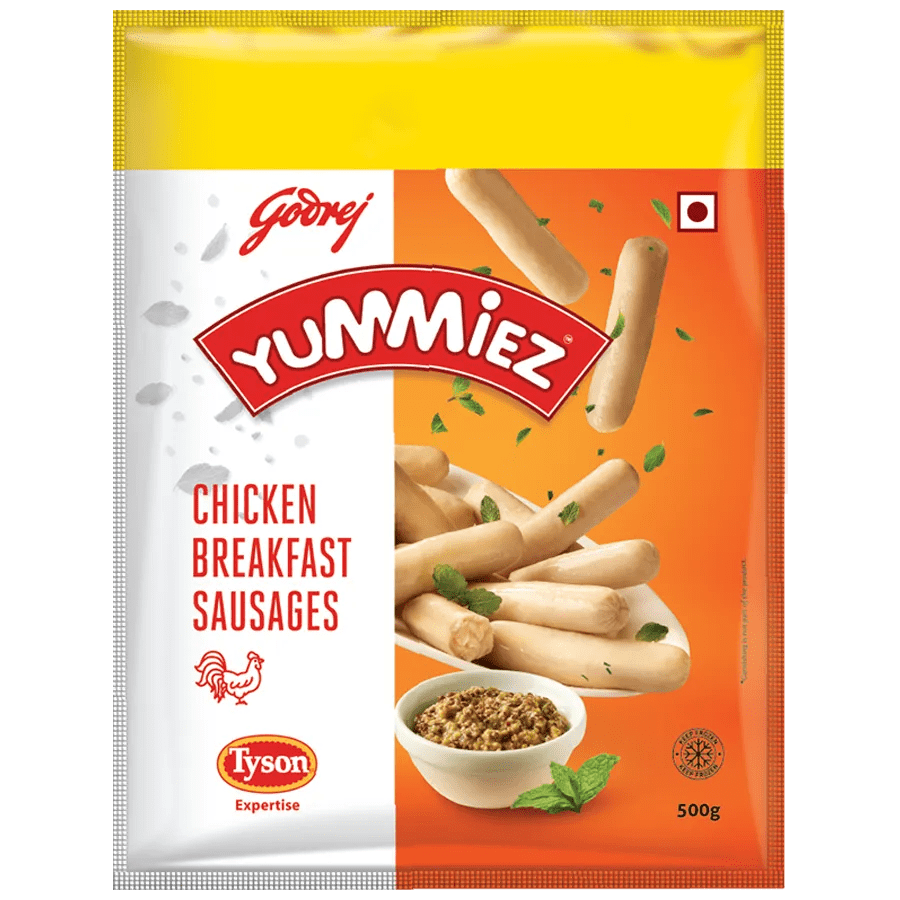 YUMMIEZ CHICKEN BREAKFAST SAUSAGES 500G