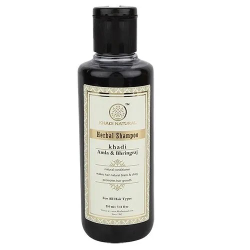 KHADI SHAMPOO AMLA AND BHARINGRAJ OIL 210ML