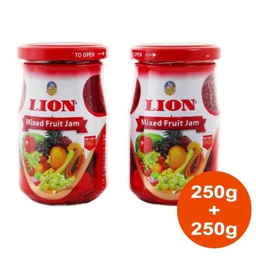 LION MIXED FRUIT JAM 250G (1+1)