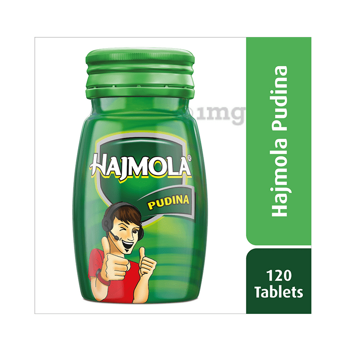 HAJMOLA PUDINA120 TABLETS