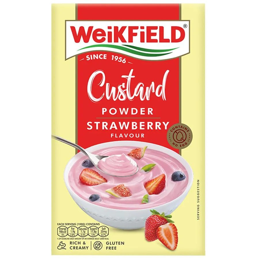 WEIKFIELD CUSTARD POWDER STRAWBERRY FLAVOUR 75GM