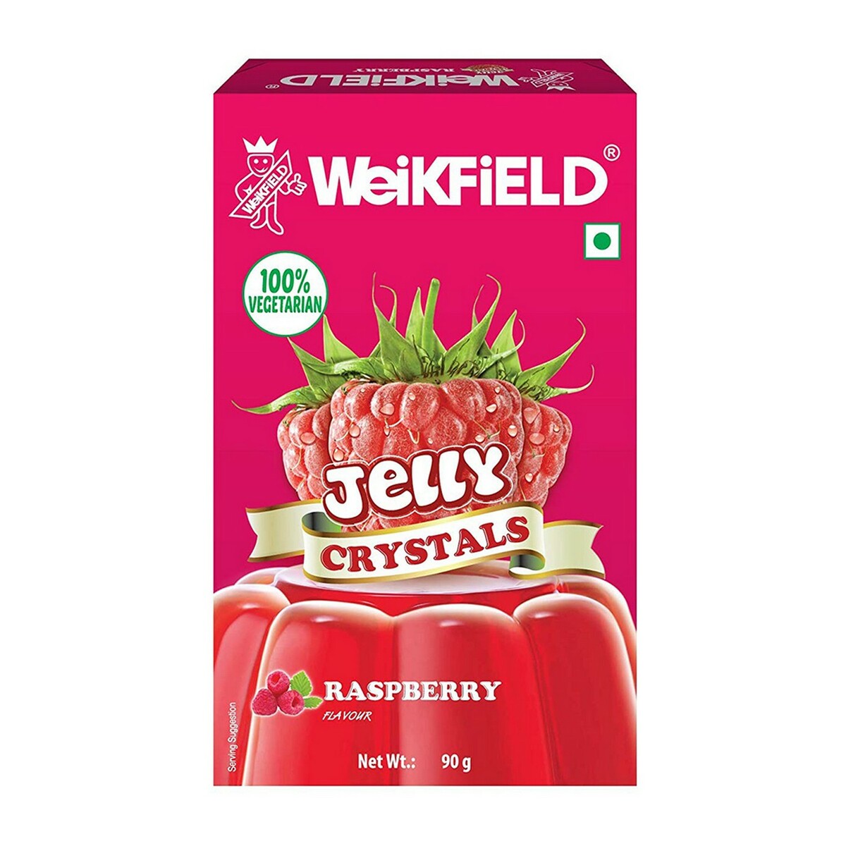 WEIKFIELD JELLY CRYSTALS RASPBERRY 90GM
