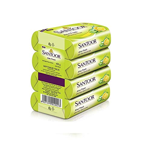 SANTOOR SOAP ALOE FRESH 100GM (PACK OF 4)