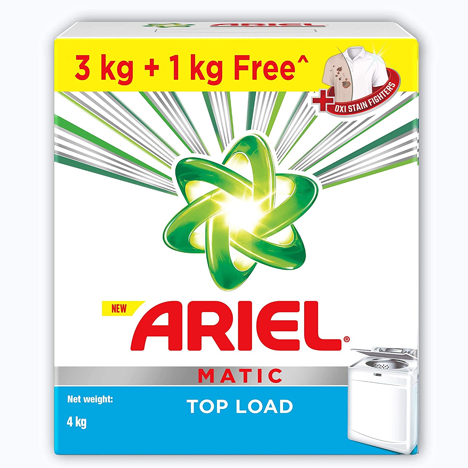 ARIEL MATIC TOP LOAD 3KG+1KG FREE