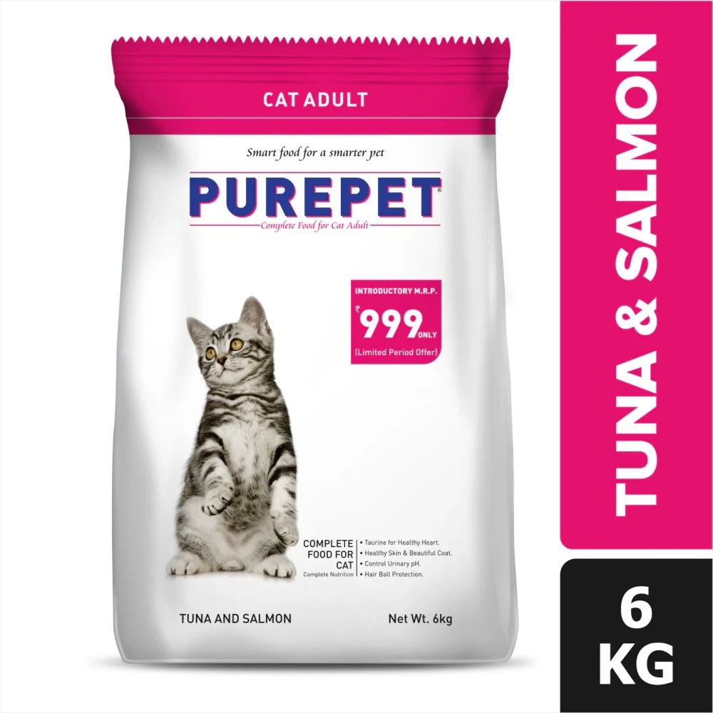 PUREPET CAT ADULT TUNA AND SALMON 6KG