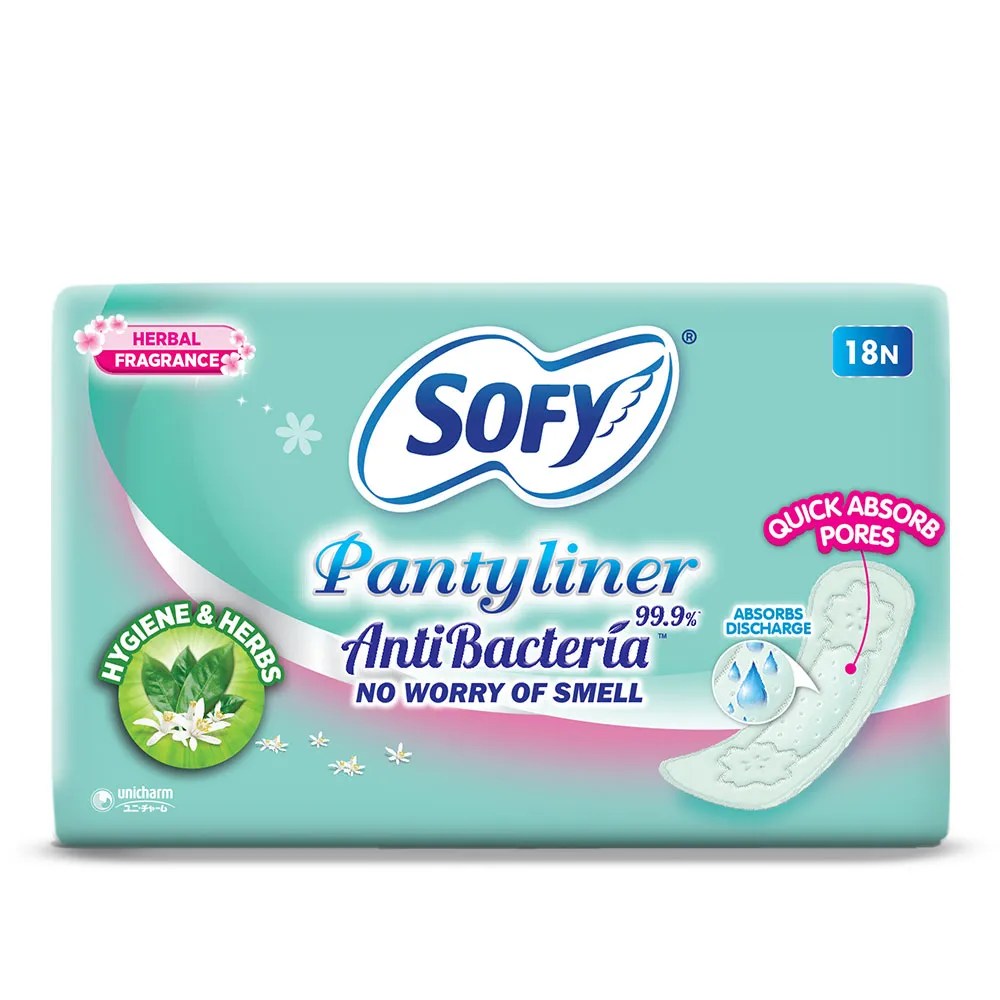 SOFY PANTYLINER ANTIBACTERIA 18N