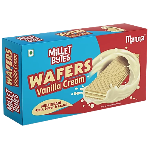 MANNA WAFERS VANILLA CREAM 75gm(BUY-1GET-1FREE)