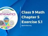 Class 9 Math Chapter 5 Exercise 5 1 Notes Nbf Fbise Pdf