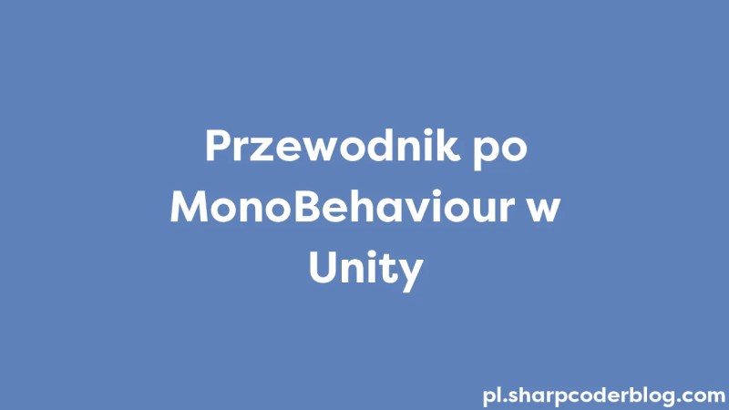 Guide To Monobehaviour In Unity Sharp Coder Blog - Ocean Patterns - Gorgeous 4K Collection