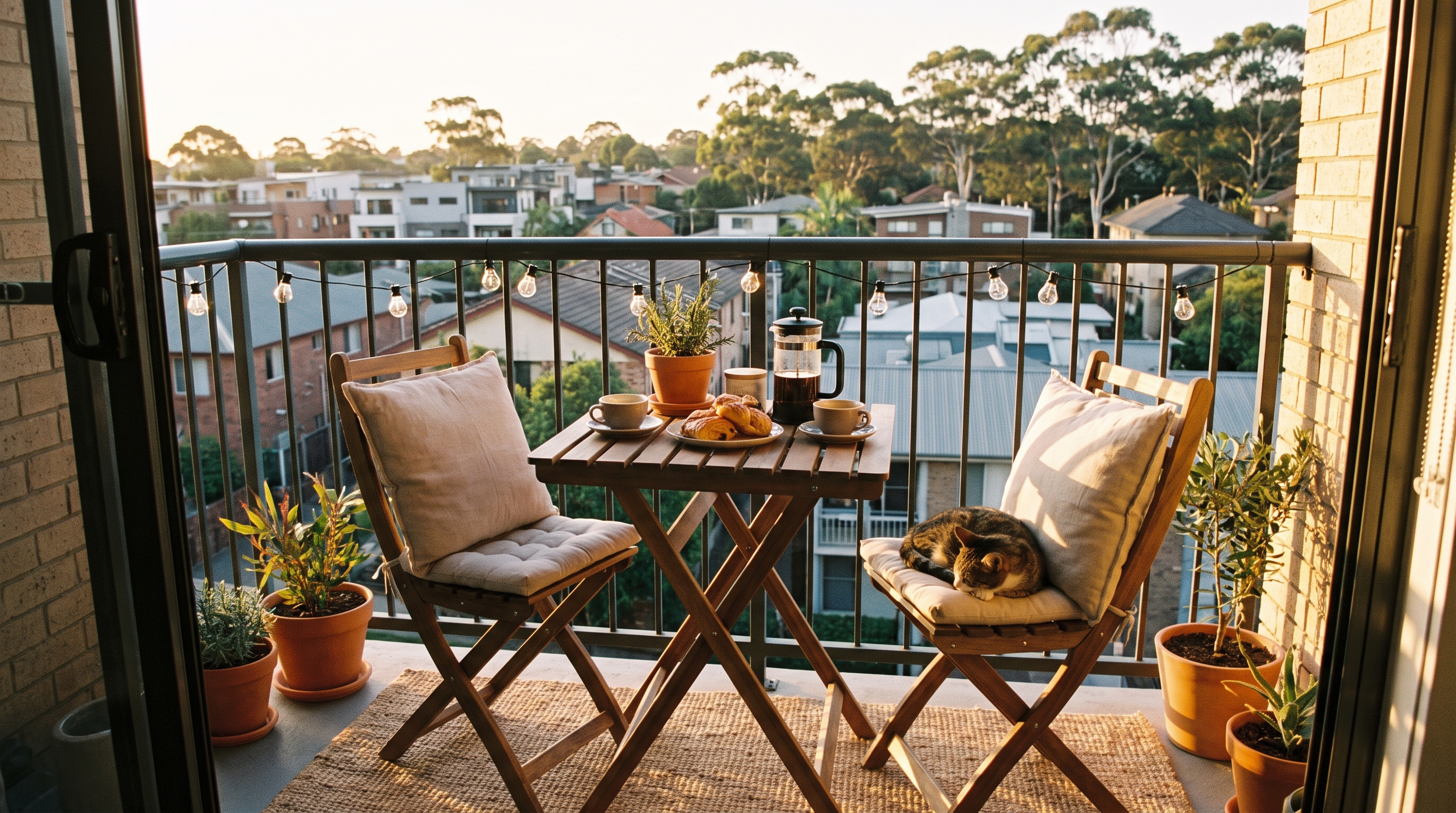 making a small rental balcony useful