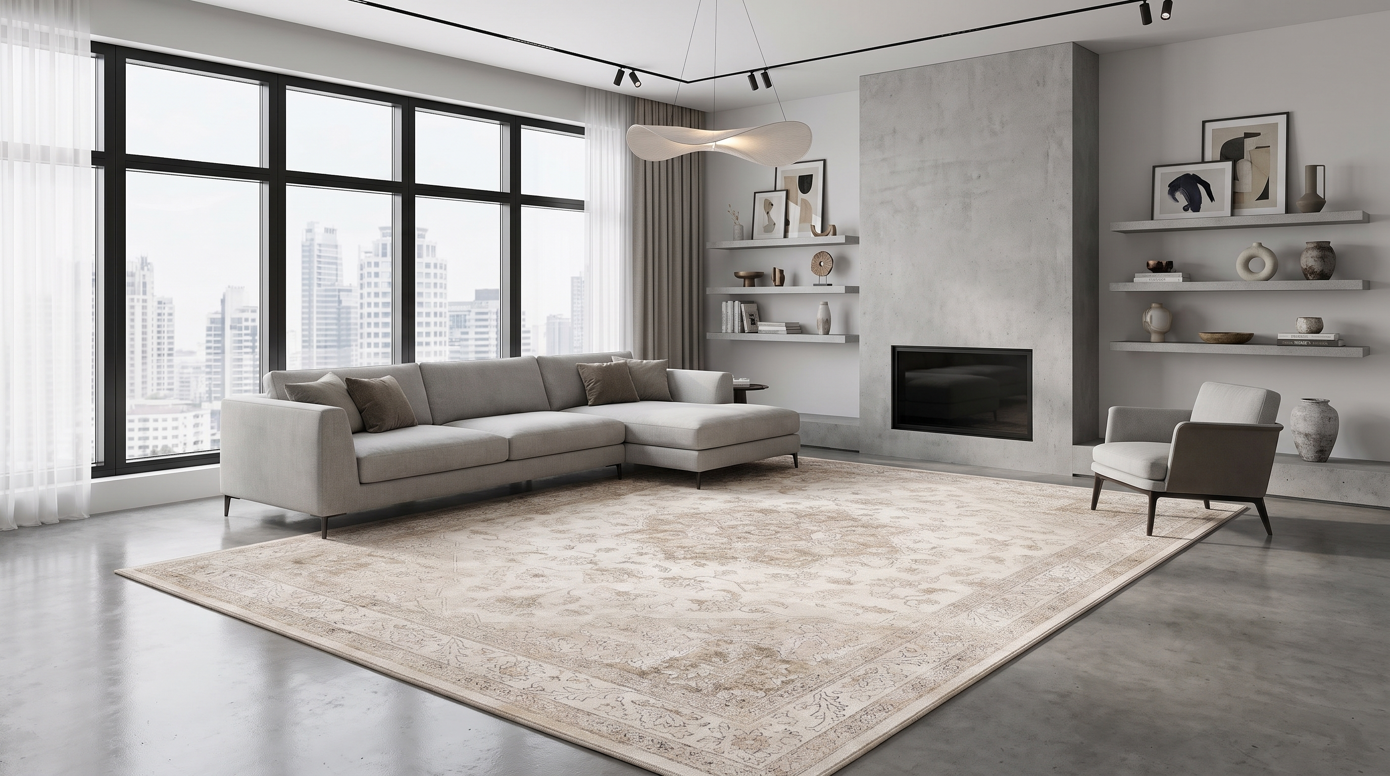 purecozy beige area rug