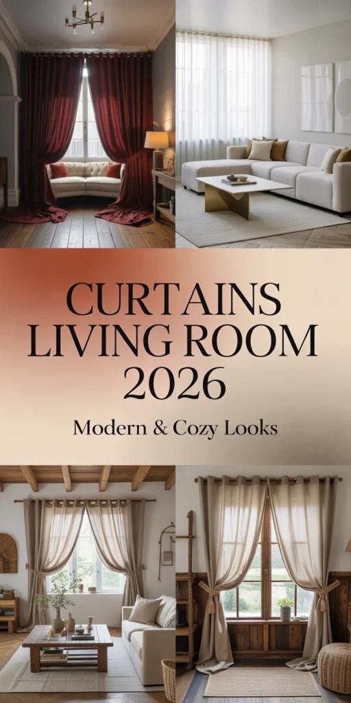 25 Curtains Living Room 2026 Stylish And Modern Ideas For Every Home 33 42