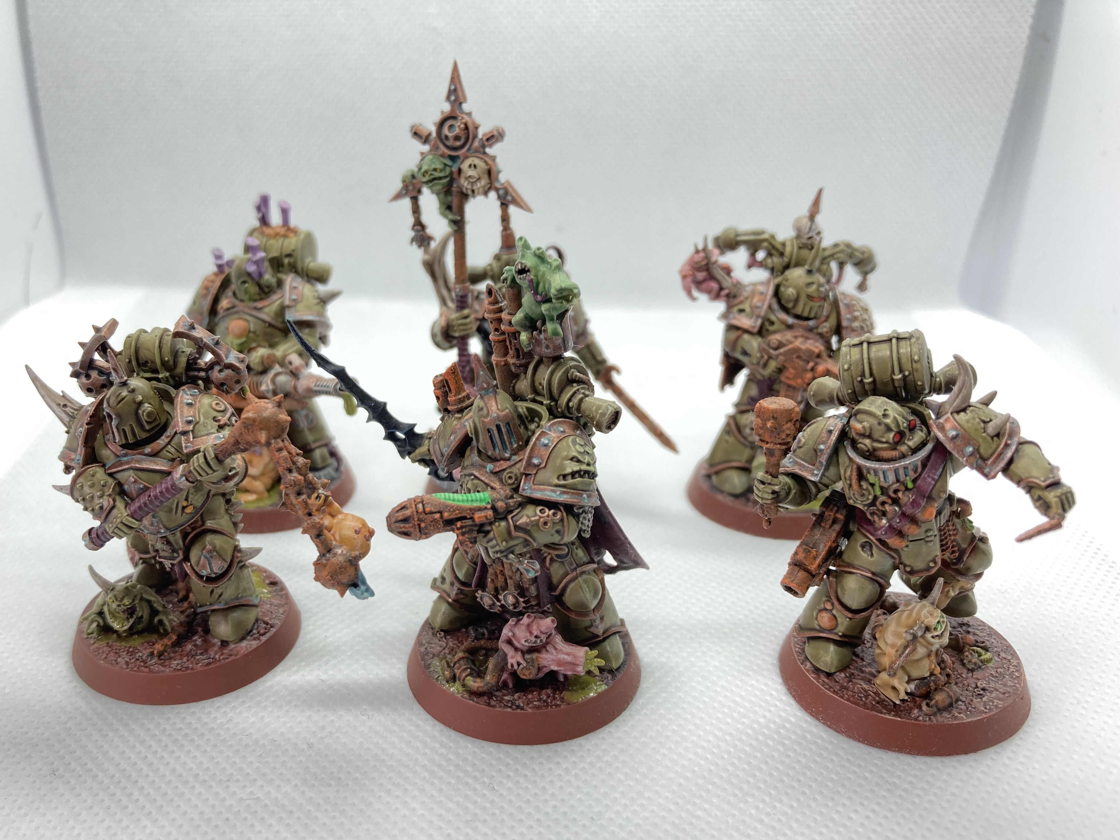 SF・ファンタジー・ホラー Plague Marines x 7 Warhammer 40k Plague Marines x 7 Warhammer 40k Plague Marine Champion