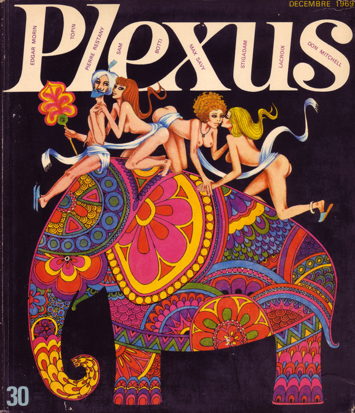Surreal and psychedelic covers of 70s French magazine Plexus