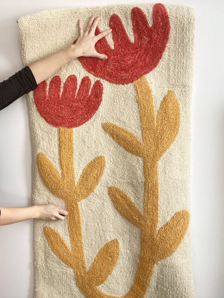 Textile Artist Crystal Ross Makes Incredible Folk Art Rugs the Old