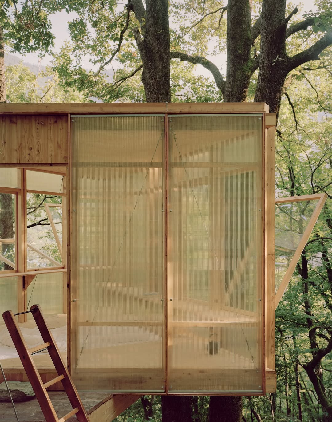 A Thoreau-Inspired Treehouse Offers Writers Forest Refuge in