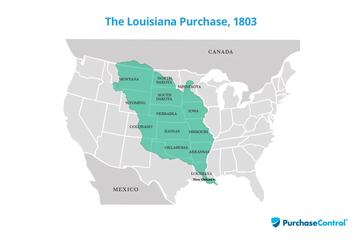 Louisiana Purchase History And Facts Planergy Software Map.