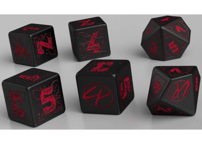 Кубики настільної гри Cyberpunk RED. Стартовий набір (укр.)