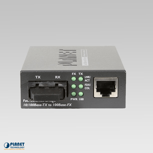 FT-802 10/100Base-TX to 100Base-FX Media Converter (MM, SC, 2km, LFPT ...