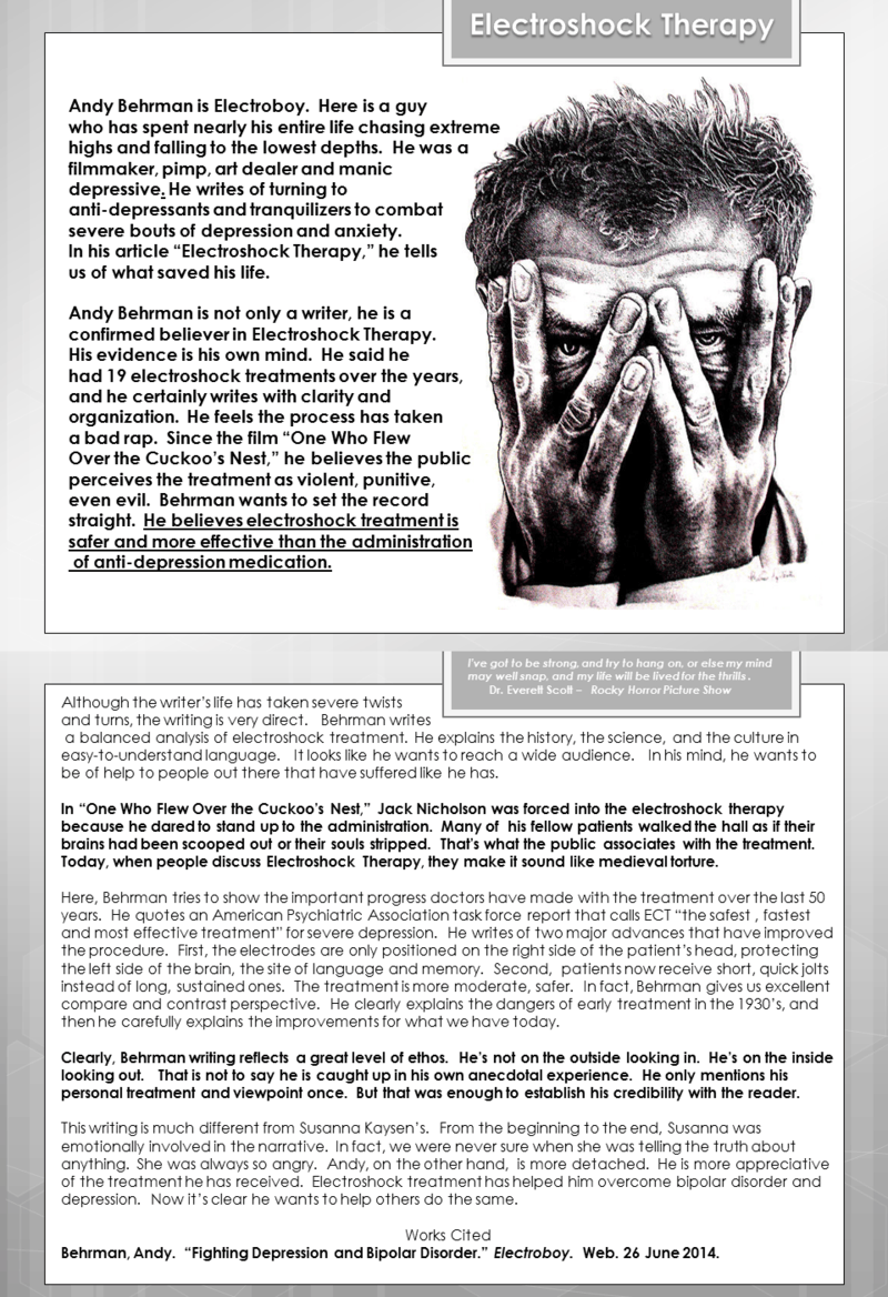 Electroshock therapy - electroboy - two pages