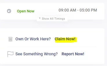 Claim you business - What Box 2