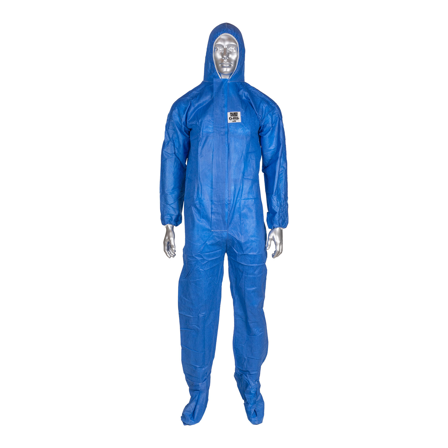 FR Blue Disposable Coveralls with Hood and Booties | Plank Supply