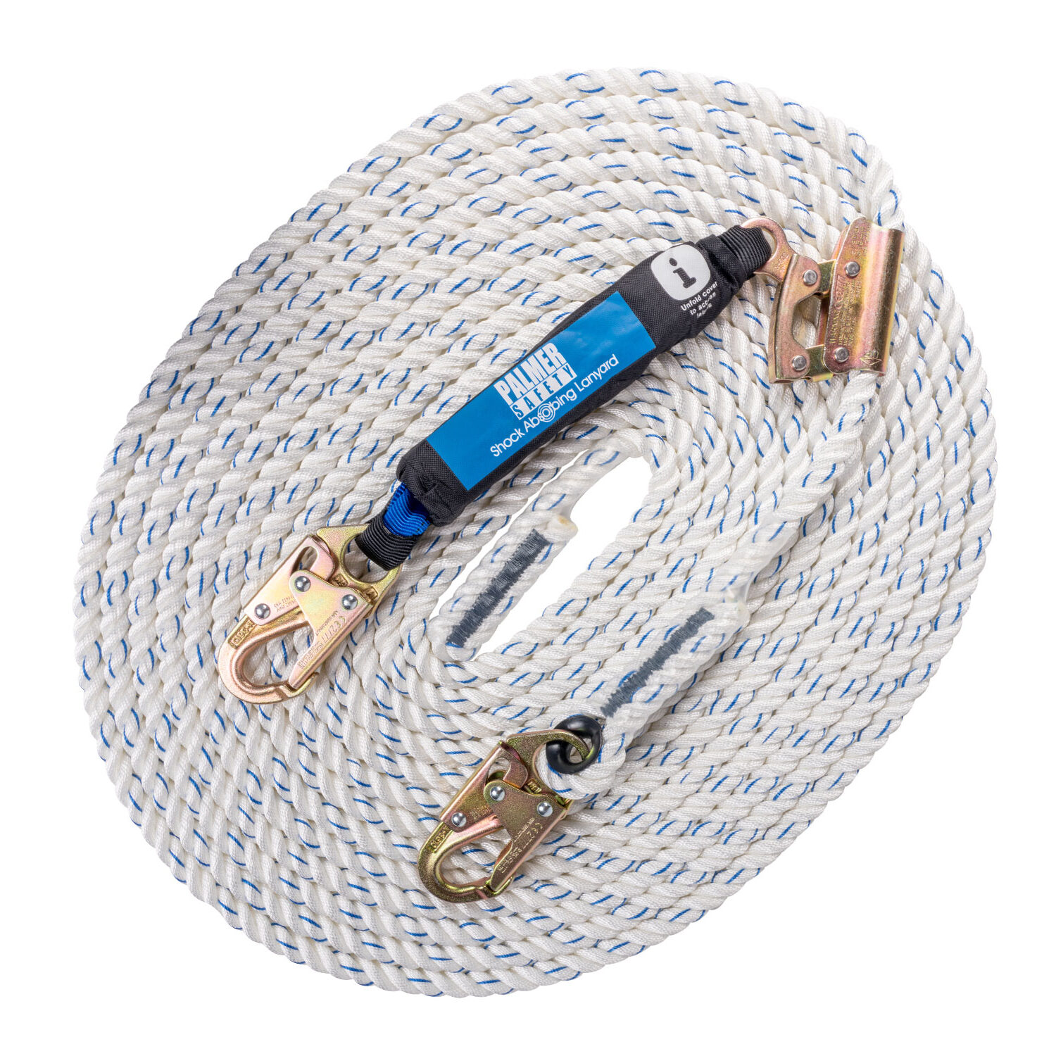 Palmer Safety Vertical Lifeline Assembly - 50FT Rope Harness