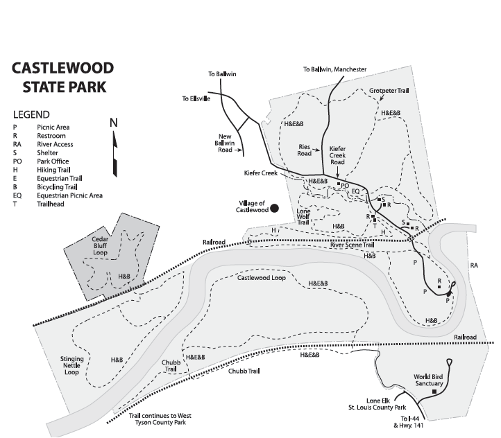 Castlewood Canyon State Park Map Castlewood Sp Map 