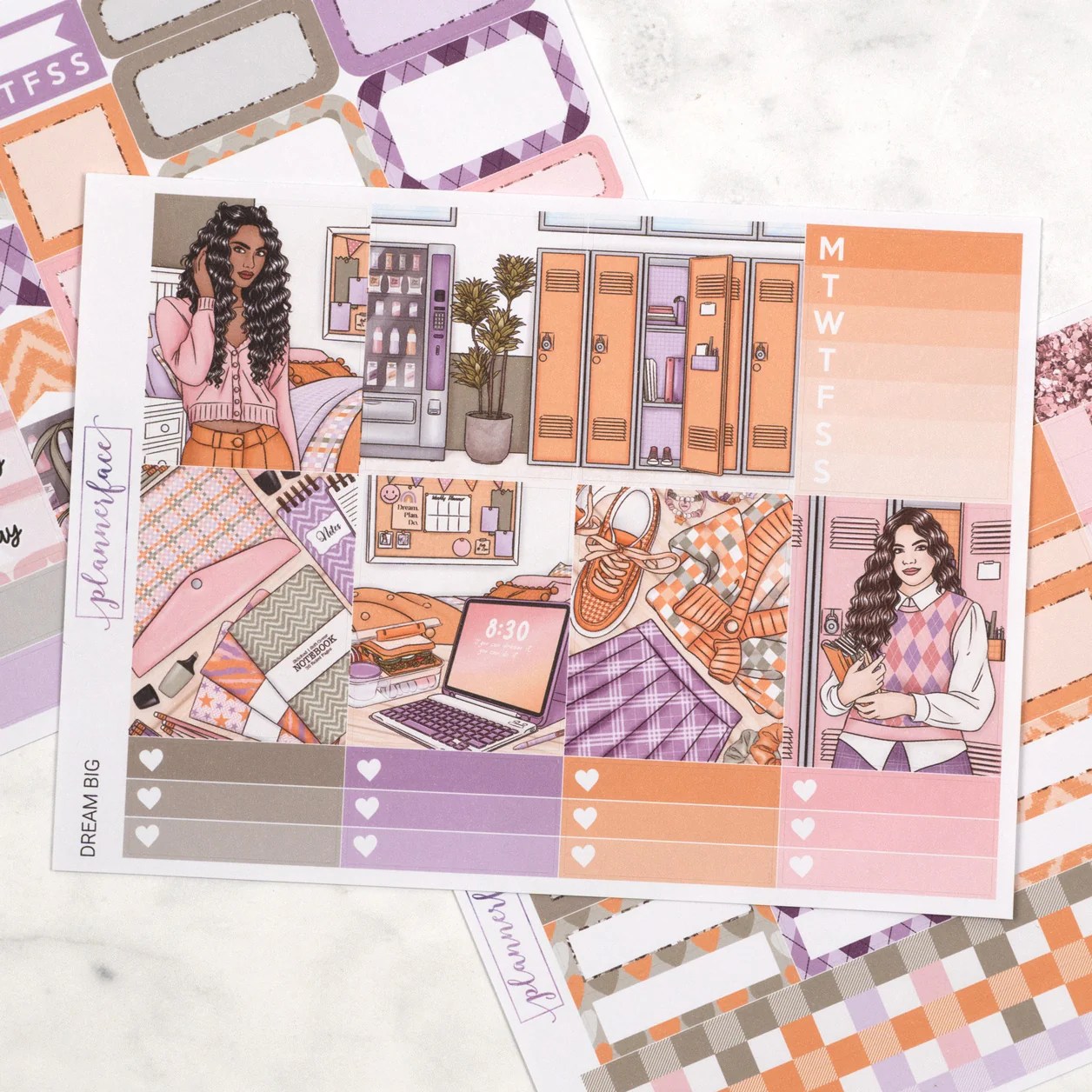 Dream Big Mini Weekly Sticker Kit Plannerface