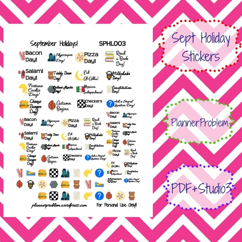 september holidays free printable planner stickers plannerproblem