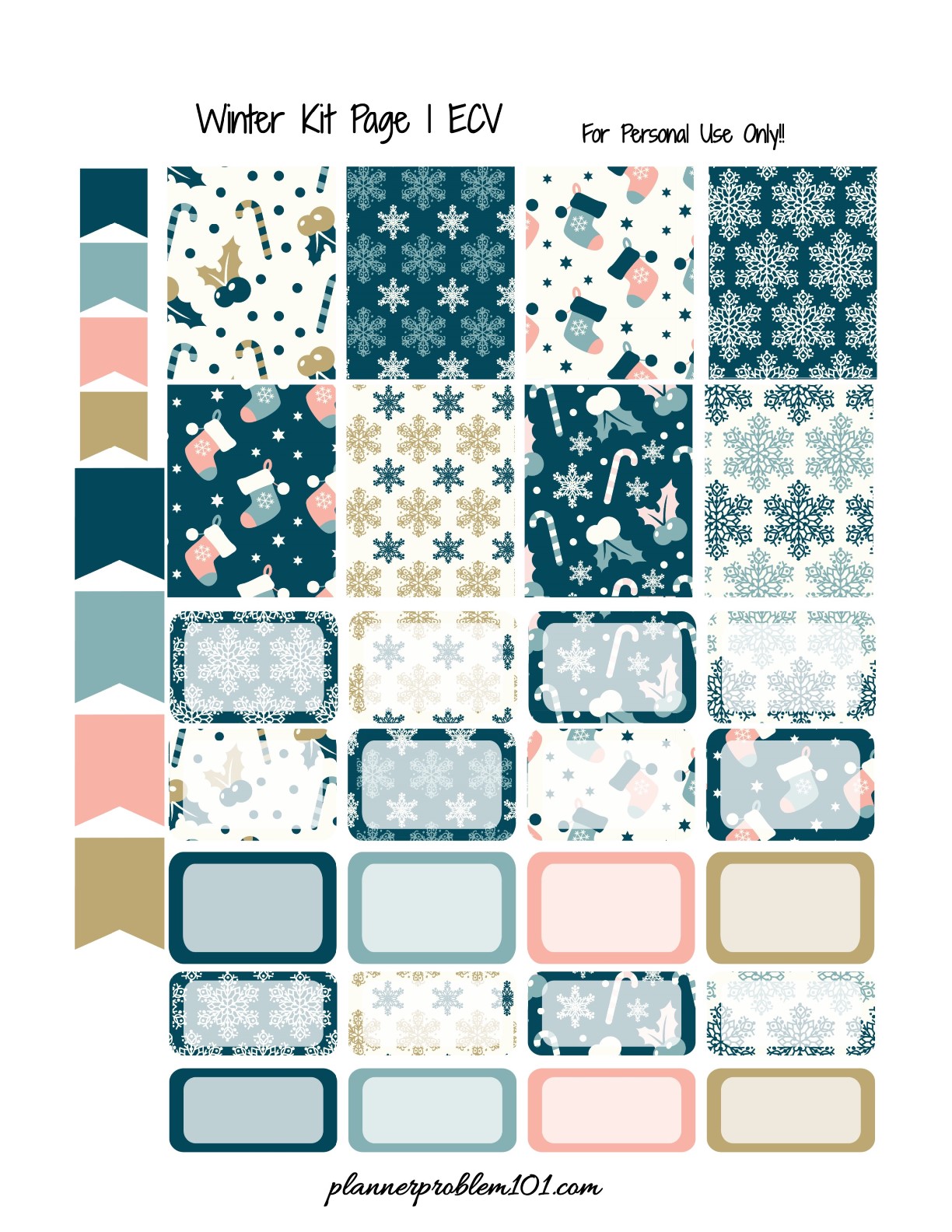 winter kit! | free printable planner stickers – plannerproblem