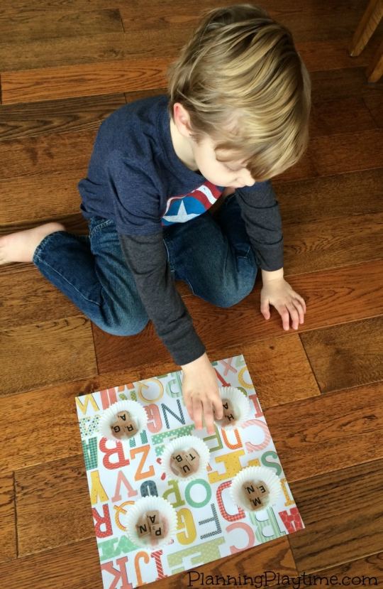 CVC Word Game for Kindergarten Planning Playtime