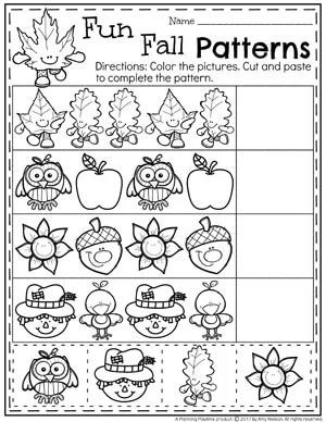 Fall Pattern Worksheet - High Quality Ultra HD Sunset Arts | Free Download