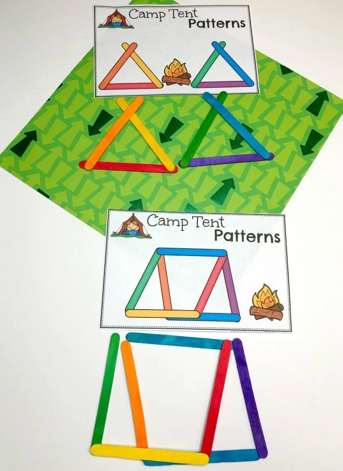camping theme preschool activities planning playtime